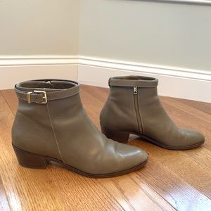 JCrew all leather Italian booties